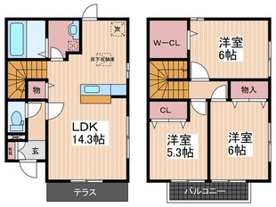 さくらプラスわんＡ棟の物件間取画像